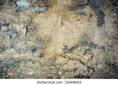 Old Damaged Grunge Wall Background Or Texture