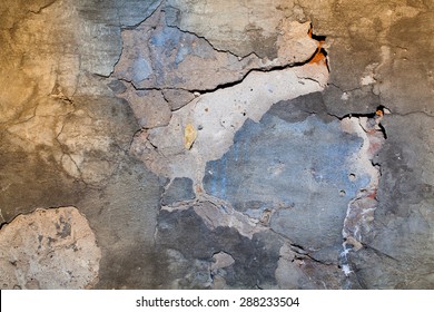 Old Damaged Painted Wall Texture