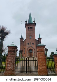 An Old Danish Church Somewhere In Denmark