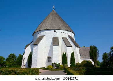 Old Danish Round Church In Bornholm, Denmark