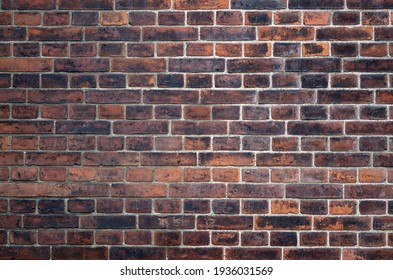 Old Dark Brick Wall Texture For Pattern Background