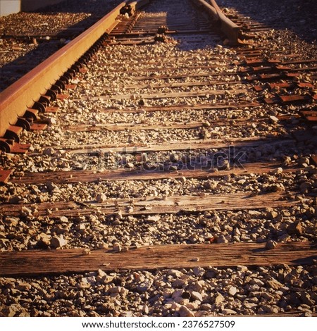 Old Decayed Train Tracks Western United States Salt Lake Railroad