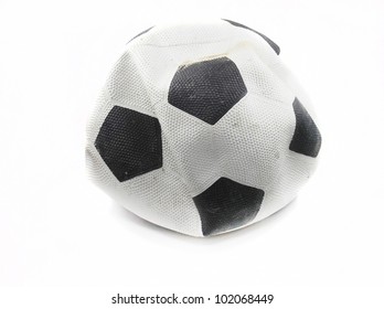 Old Deflated Soccer Ball