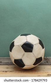 Old Deflated Soccer Ball