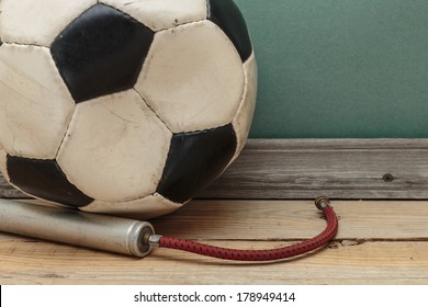 Old Deflated Soccer Ball