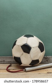 Old Deflated Soccer Ball