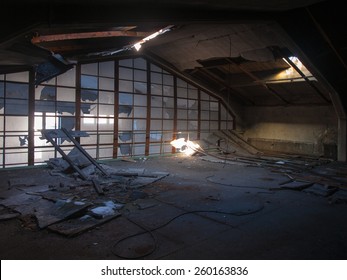 old demolished factory