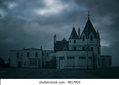 Old Derelict Hotel At John O' Groats, Scotland