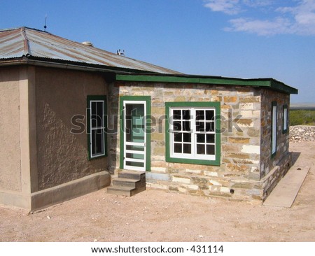 old desert ranch house