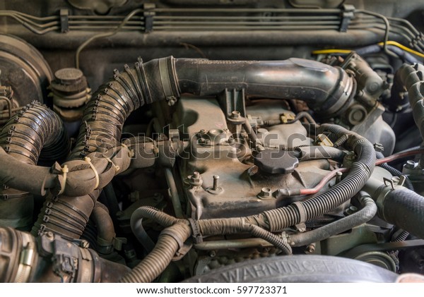 Old diesel\
engine