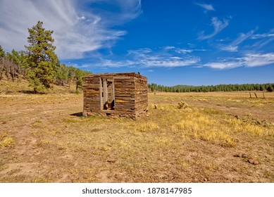 An Old Dilapidated Well House Near Barney Tank South Of Williams Arizona. Located On Public Land In The Kaibab National Forest. No Property Release Needed.