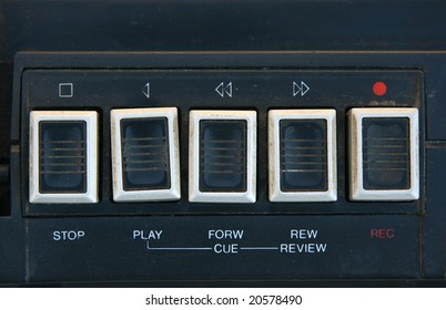 Old And Dirty Cassette Player Buttons