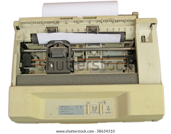 old dot matrix printer