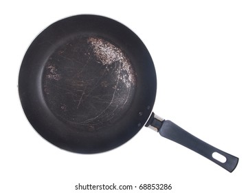 Premium Photo  Large deep frying pan isolated on a white background dishes  for frying and baking