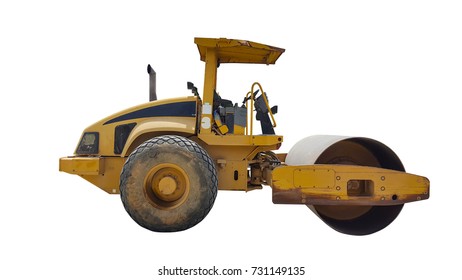 Old and dirty road roller. - Powered by Shutterstock