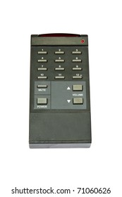 Old Dirty Tv Remote Isolated