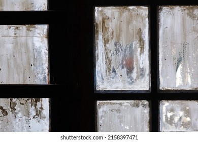 Old Dirty Windows Backlit Background Full Stock Photo 2158397471 ...