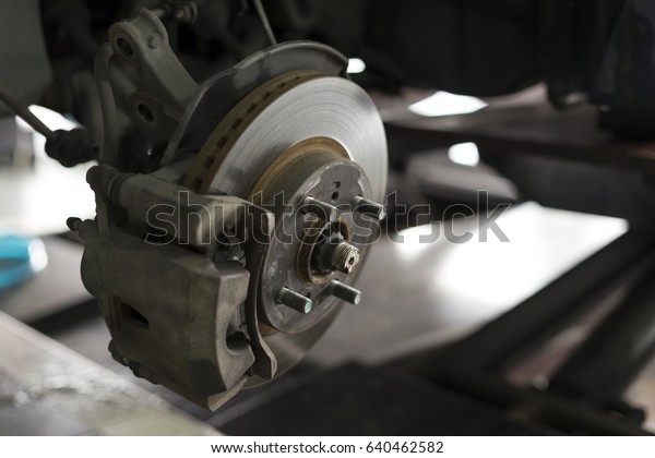 old disk\
break and wheel hub bearing ABS\
brakes