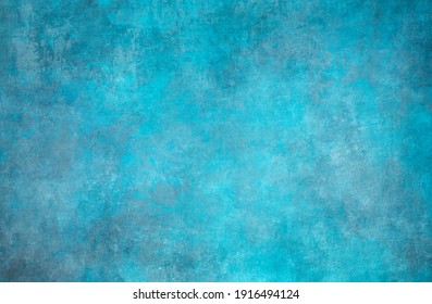 Old Distressed Blue Backdrop, Grunge Background Or Texture 