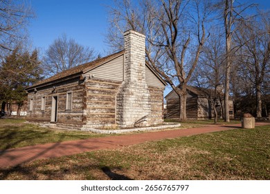 The old district courthouse at Constitution Square Historic Site in Danville Kentucky