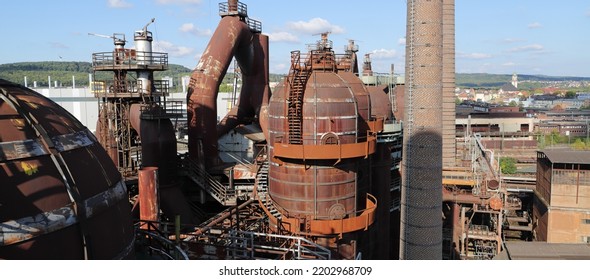 An Old Disused Steel Mill In Saarland