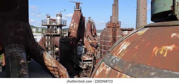 An Old Disused Steel Mill In Saarland