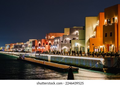 Old Doha port redevelopment into Mina district Box Park Qatar January 2023 - Shutterstock ID 2246439525