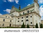 Old Dominican Monastery , church of St. Josaphat  outside. Ancient historical city  Zhovkva,  Lviv region, western Ukraine. Tourism destination, torist landmark