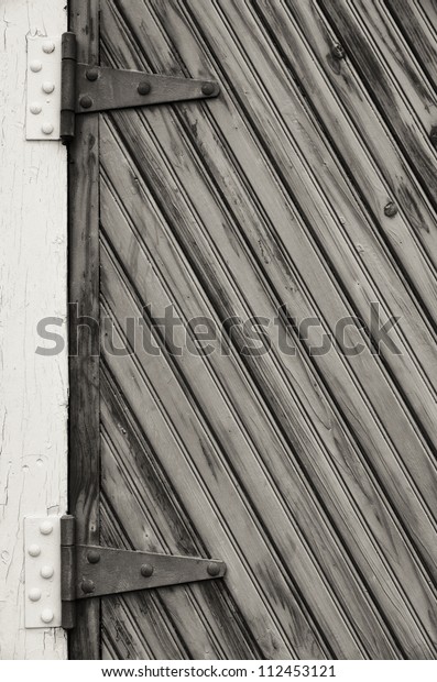 Old Door Big Hinges St Augustine Stock Photo Edit Now 112453121