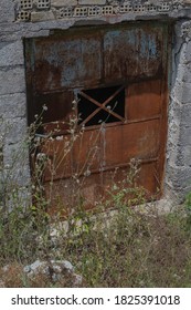 An Old Door On Derelict Land