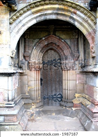 Old Door Rosslyn Chapel