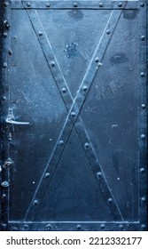 Old Door, Texture Of Damaged Wood, Peeling Paint.
