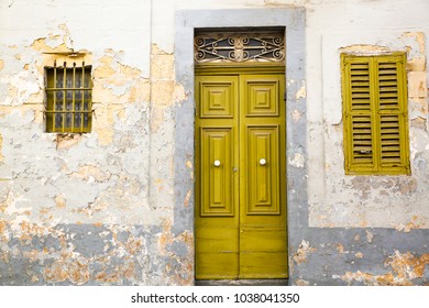 Old Door Of A Typical Maltese House