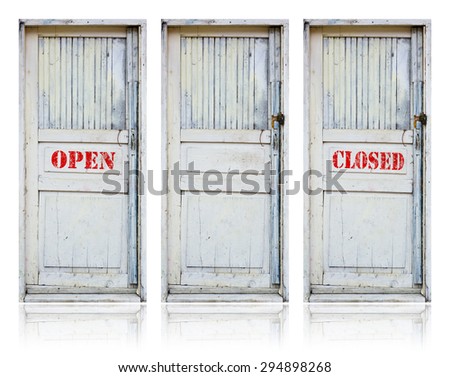 Similar – Foto Bild CLOSED/OPEN H 4 Tor