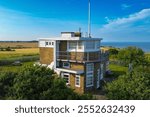 Old Dover Coastguard Station on the White Cliffs of Dover in kent