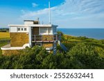 Old Dover Coastguard Station on the White Cliffs of Dover in kent