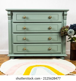 Old Dresser Painted After Renovation