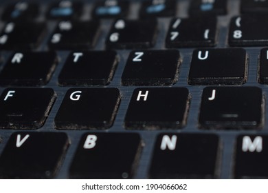 Old Dusty Black Computer Keyboard