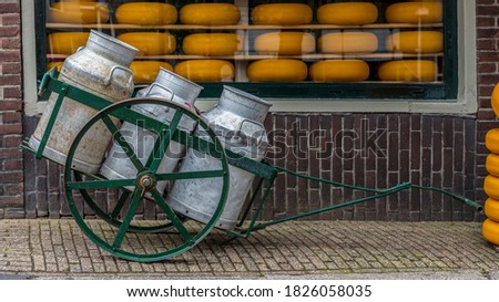 An old Dutch milk cart