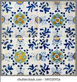 old Dutch tile from the 16th to the 18th century