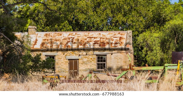 Old Early Settler House On Highway Stock Photo Edit Now 677988163