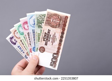 Old East German money - Mark a business background