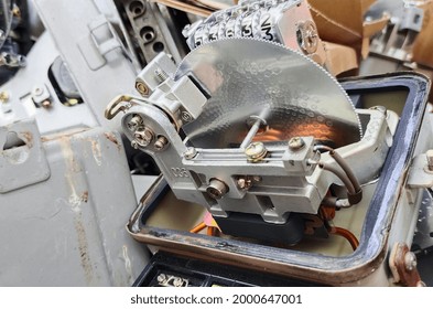 Old Electric Meter Damages Placed In The Crate.