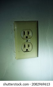 Old Electrical Socket With Tiny Numbered Label