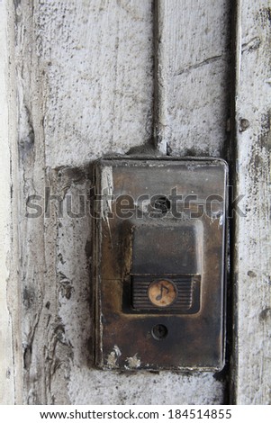 Old Entry Bell Buzzer Front Door Stock Photo Edit Now 184514855