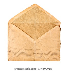 Old Envelope Isolated.