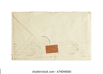 Old Envelope Isolated On White