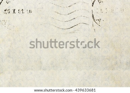 old envelope with post mark for background use