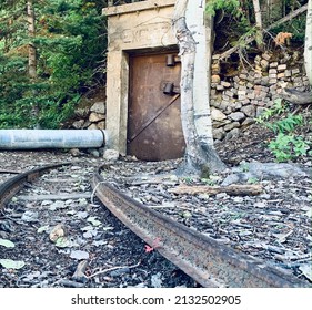 Old Explosive Storage With Mine Car Track In Park City, UT