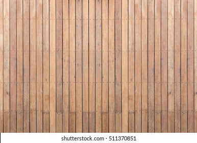 Old exterior wooden decking or flooring on the terrace - Shutterstock ID 511370851